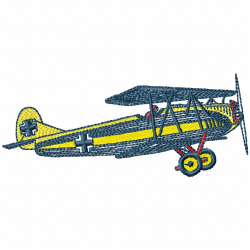 Airplanes Embroidery Design 2